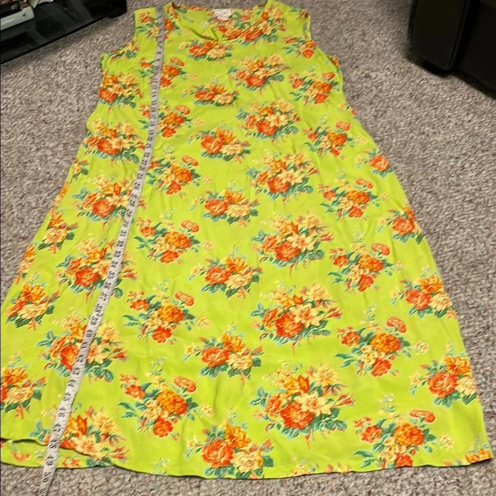 Vintage 90s April Cornell floral midi Dress - Picture 5 of 6